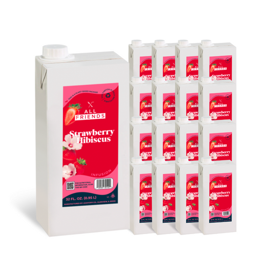 All Friends Strawberry Hibiscus 32oz (Case of 12)