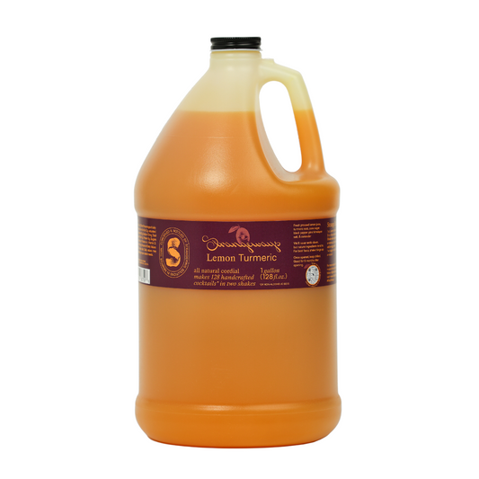 Strangeways Lemon Turmeric Cordial Mixer 1 Gallon Jug (Case of 4)